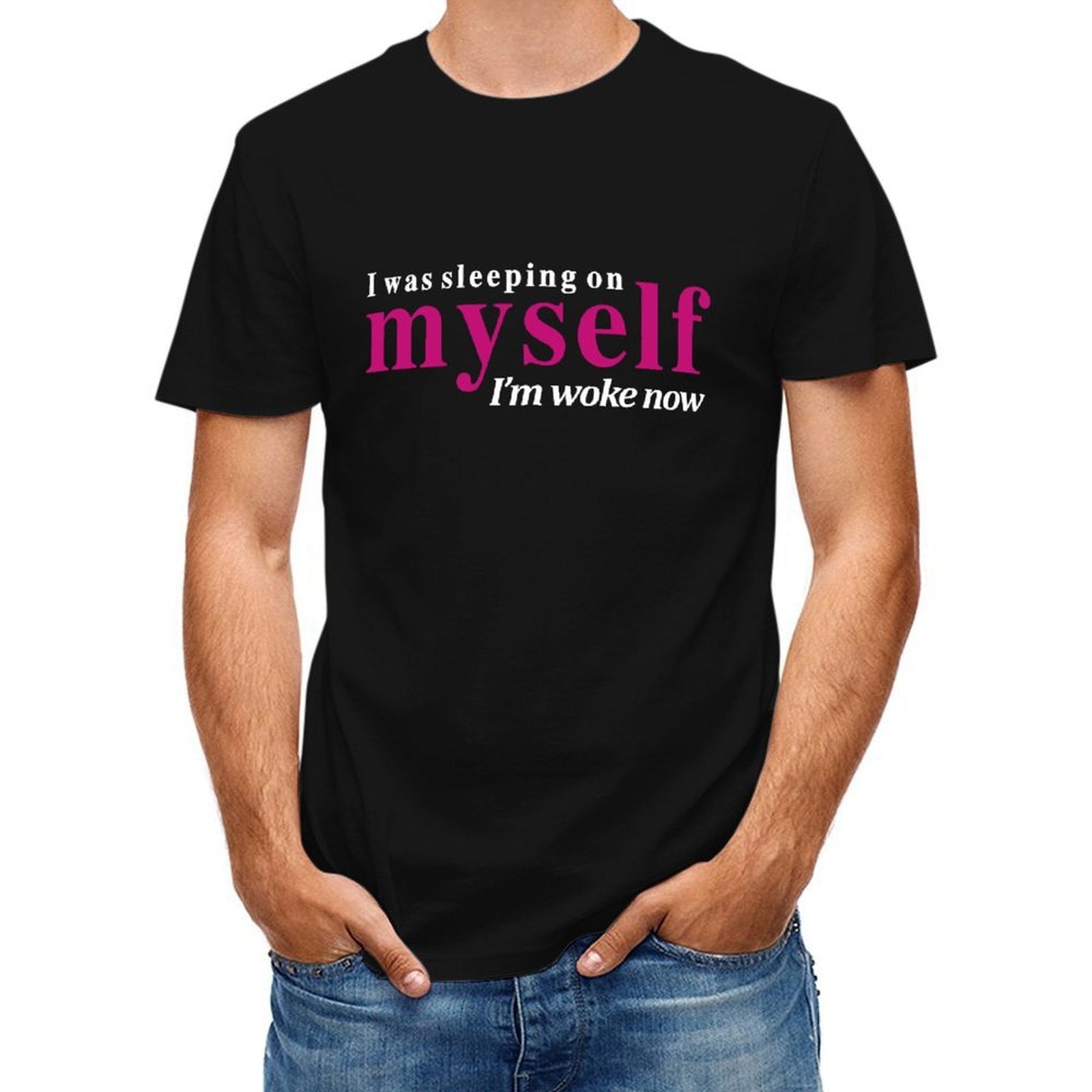 Inkmay Casual Cotton T-shirt Abstract Pink And White Design Art Unisex T-shirtMinimalist YearRound T-Shirt
