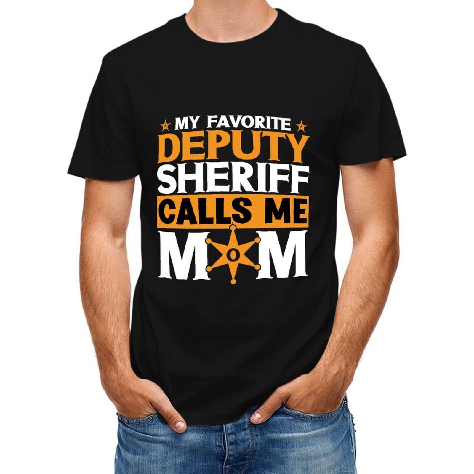 Inkmay Casual  Cotton T-shirt Orange Background With Black Text Calls Unisex T-shirtSoftstyle Neat T-Shirt