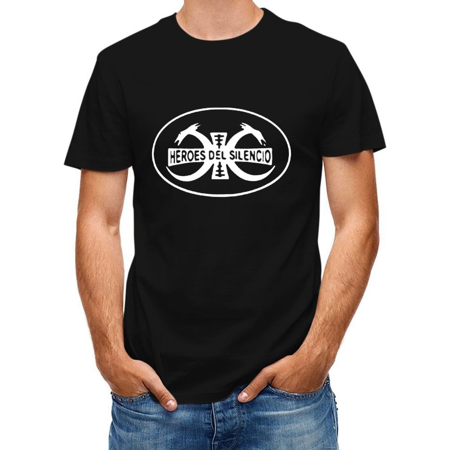 Inkmay Casual Cotton T-shirt White Background With No Patterns Unisex T-shirtBasicSeries Midweight T-Shirt