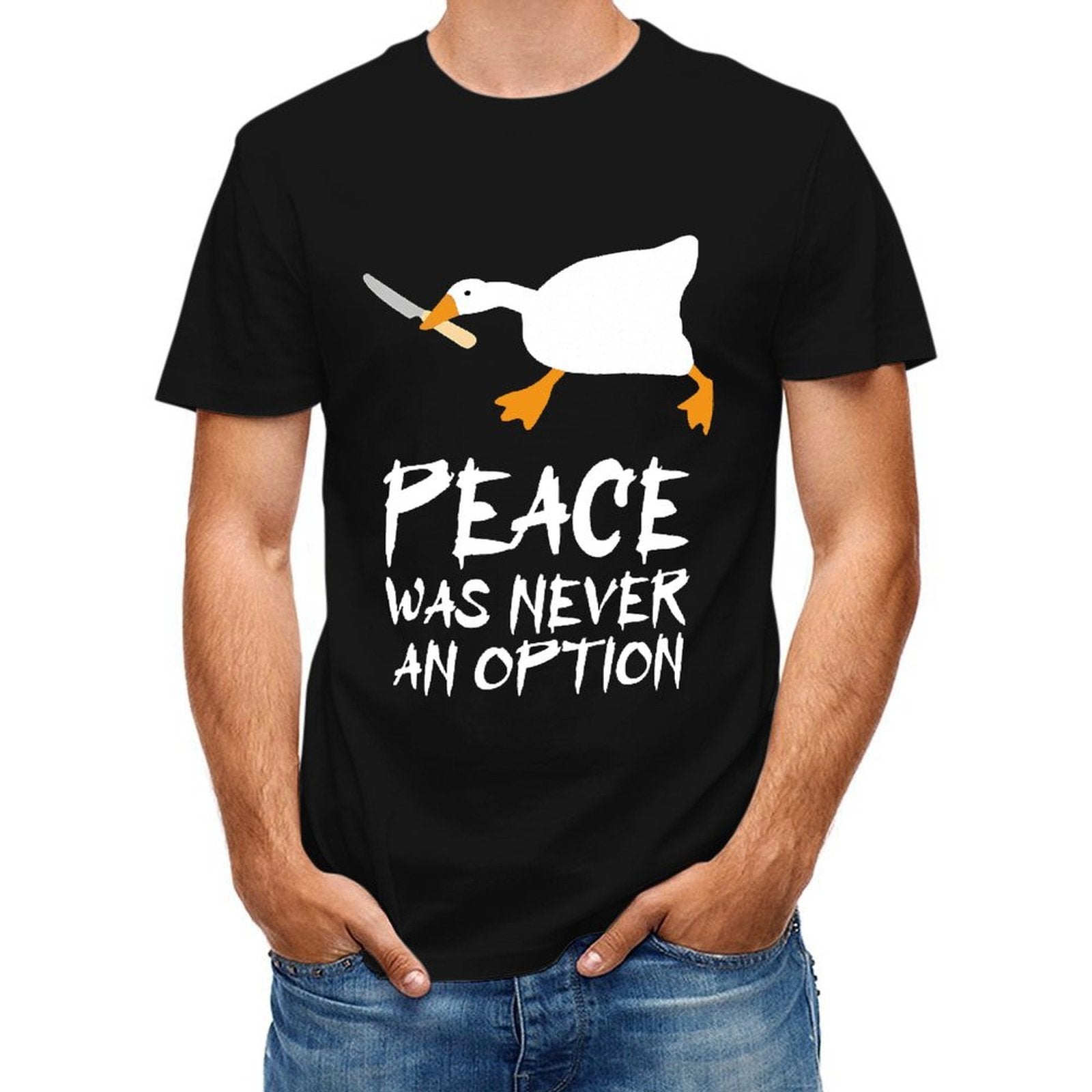 Inkmay Casual  Cotton T-shirt Knife Cutting Orange Slice On Board Unisex T-shirtFade-Resistant Edition T-Shirt