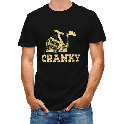 Inkmay Casual  Cotton T-shirt Simple Geometric Design On Yellow Background Unisex T-shirtModernFit V-Neck T-Shirt
