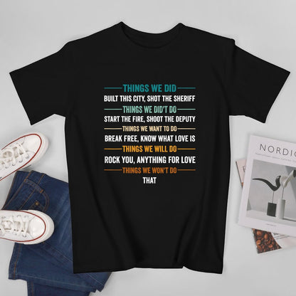 Inkmay Casual  Cotton T-shirt Abstract Horizontal Stripes With Torn Edges Unisex T-shirtClassic Comfort T-Shirt