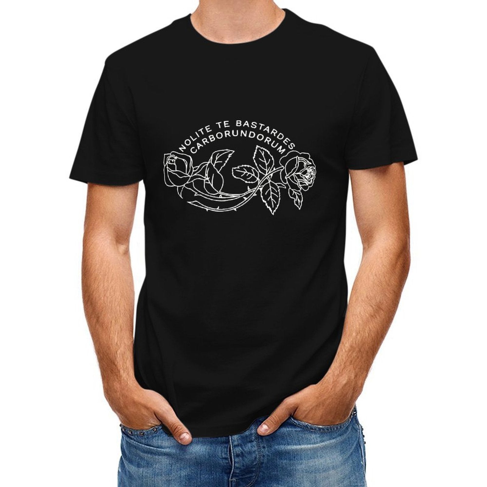 Inkmay Casual Cotton T-shirt Elegant Floral Design With Intricate Patterns Unisex T-shirtStreetStyle Plain T-Shirt