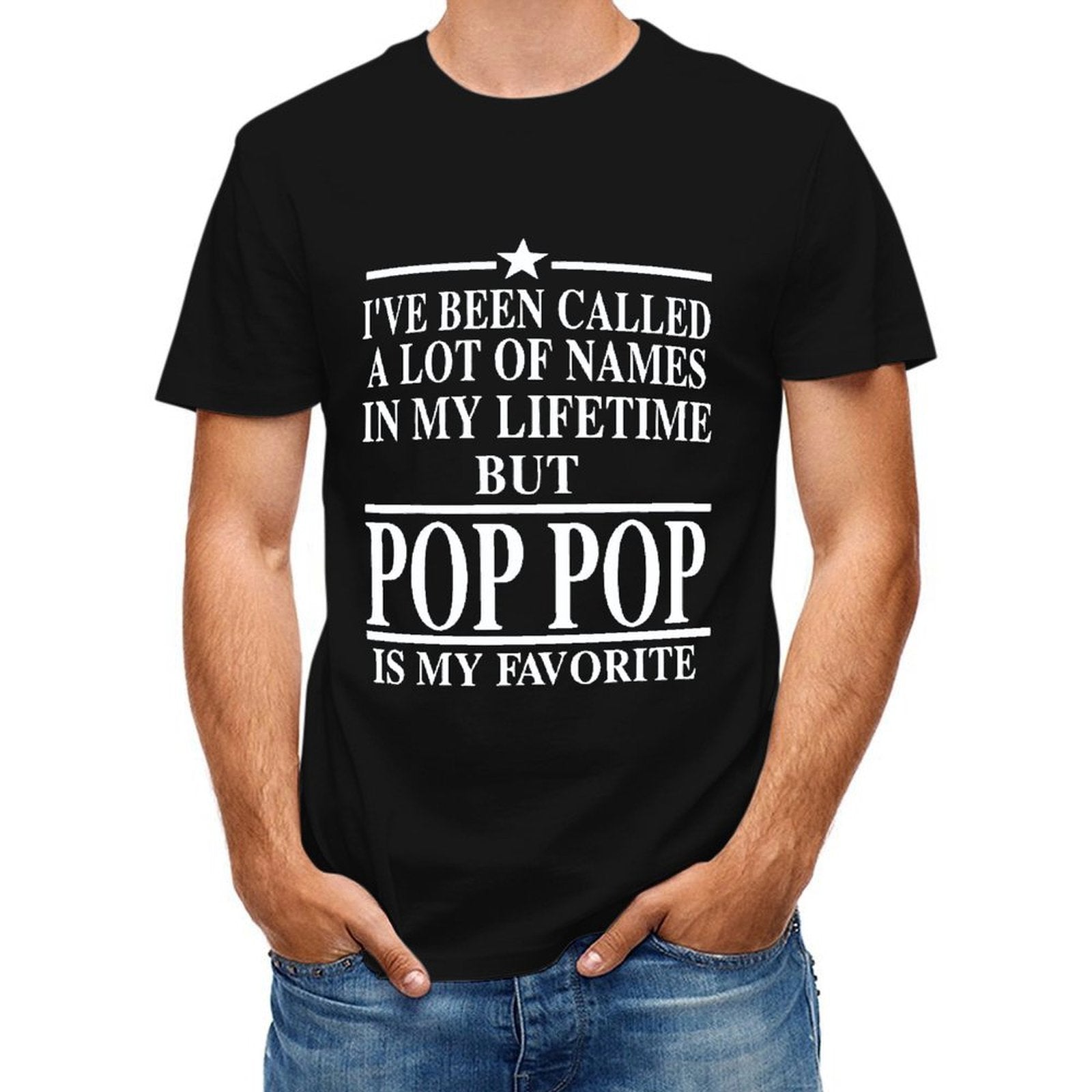 Inkmay Casual Cotton T-shirt Pop Art Pattern With Bold Letters Unisex T-shirtOn-Demand Weekend T-Shirt