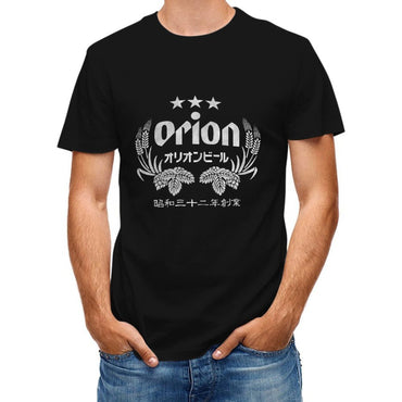 Inkmay Casual Cotton T-shirt Orion Beer Logo With Wheat Unisex T-shirtClassicLine StreetStyle T-Shirt