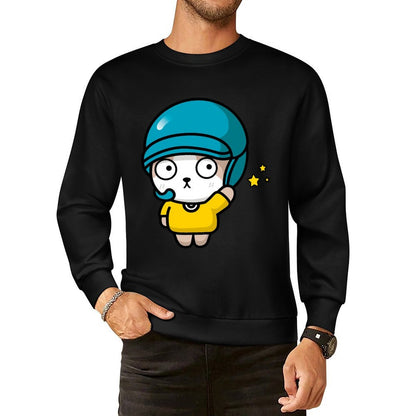 Front Patterned Long Sleeve TopMinimalist Smooth Feel