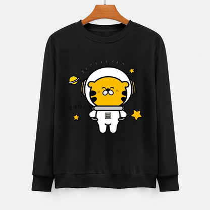 Front Patterned Long Sleeve TopHeat-Transfer CityStyle