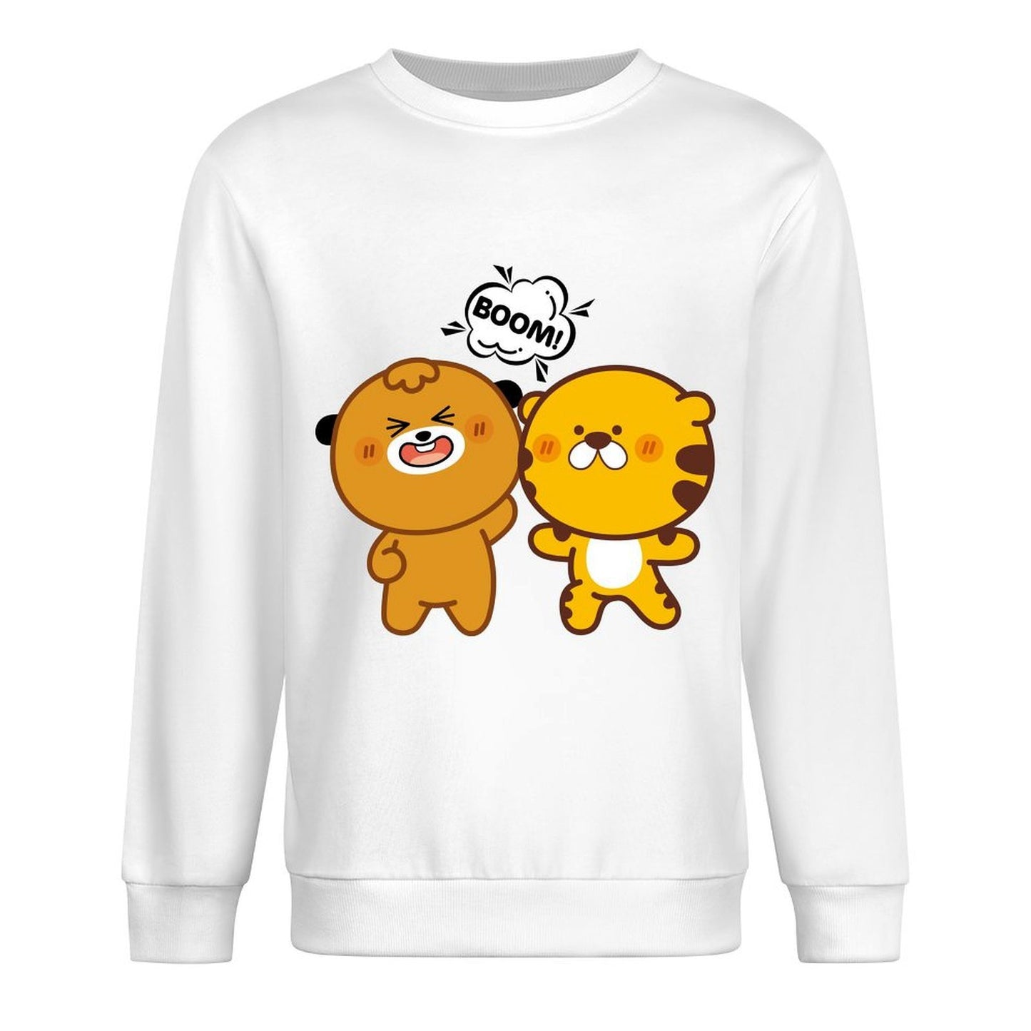 Front Patterned Long Sleeve TopRegularFit ComfortLine