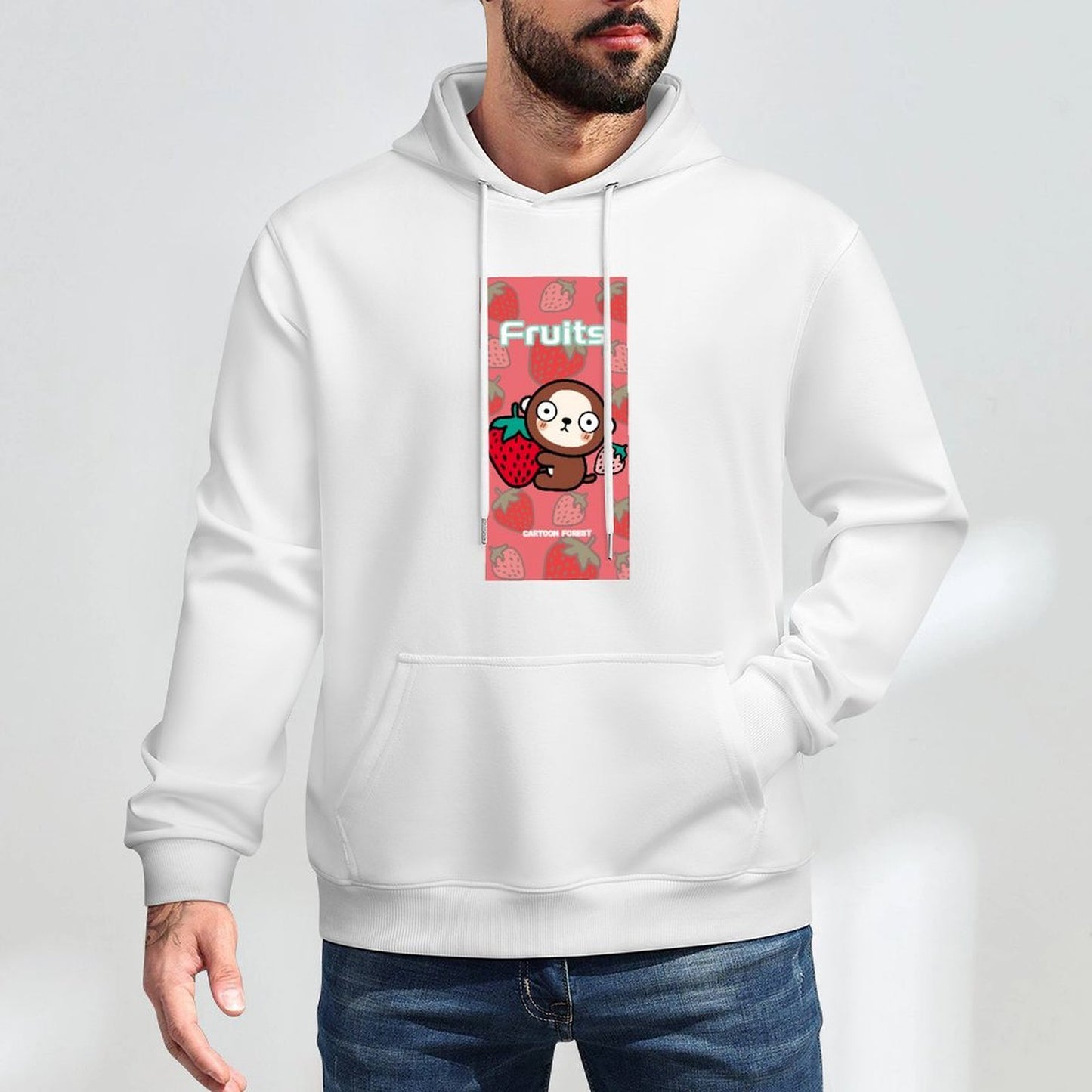 Urban Relaxed Fit Front Graphic Hoodies