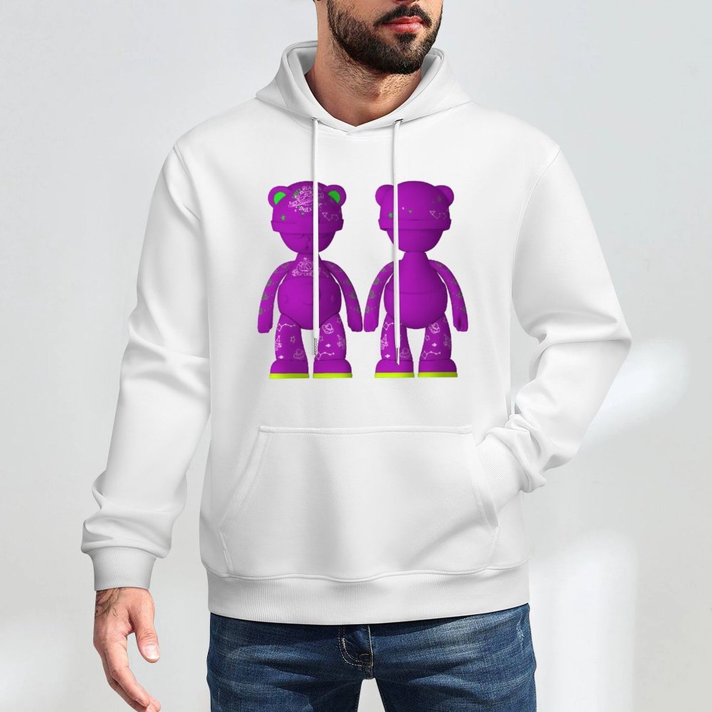 Hoodie Front PatternMinimalist Colorfast