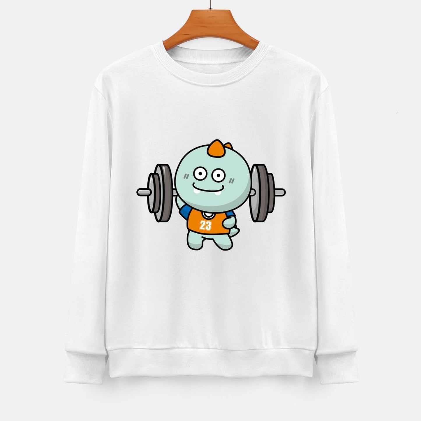 Front Patterned Long Sleeve TopSeamless Neutral