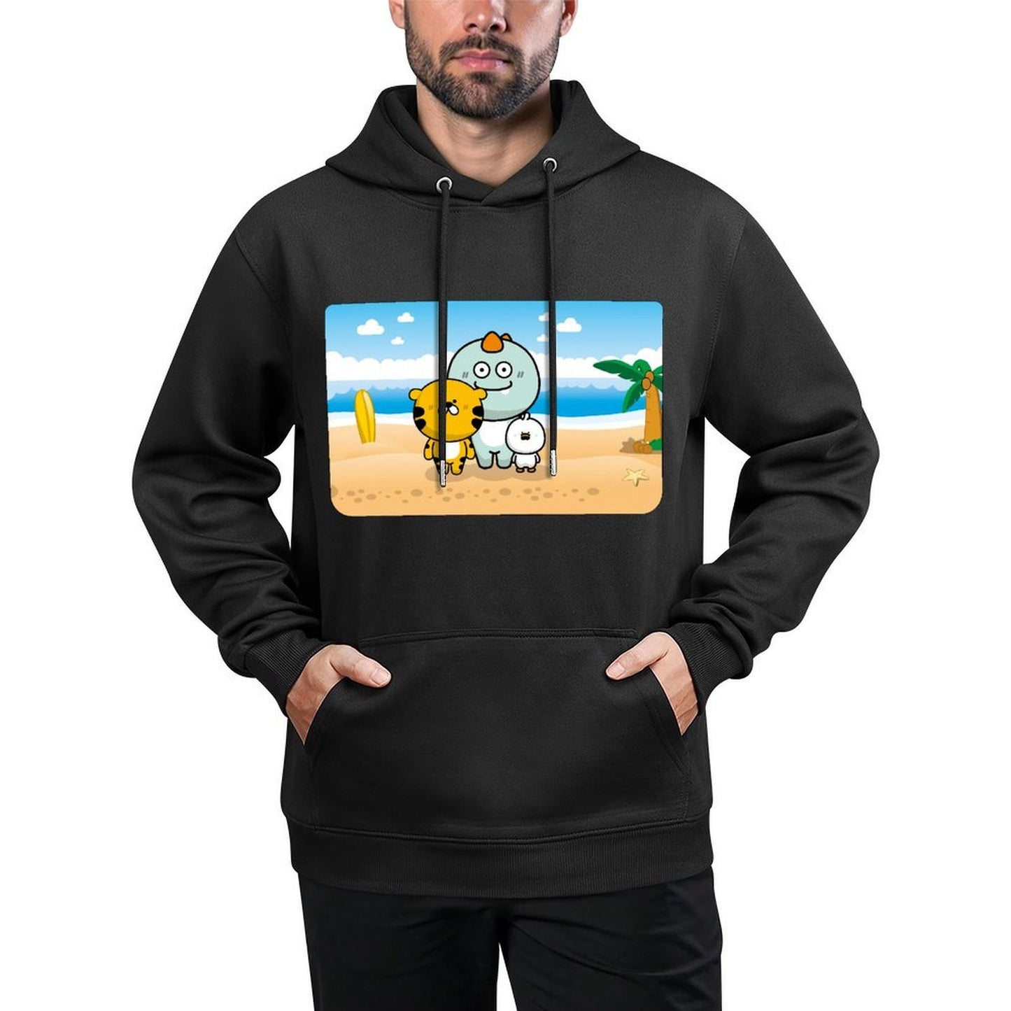 IPBR 250g Hooded Pocket Sweatshirt Front GraphicMen's Hooded  Sweatshirt4000721