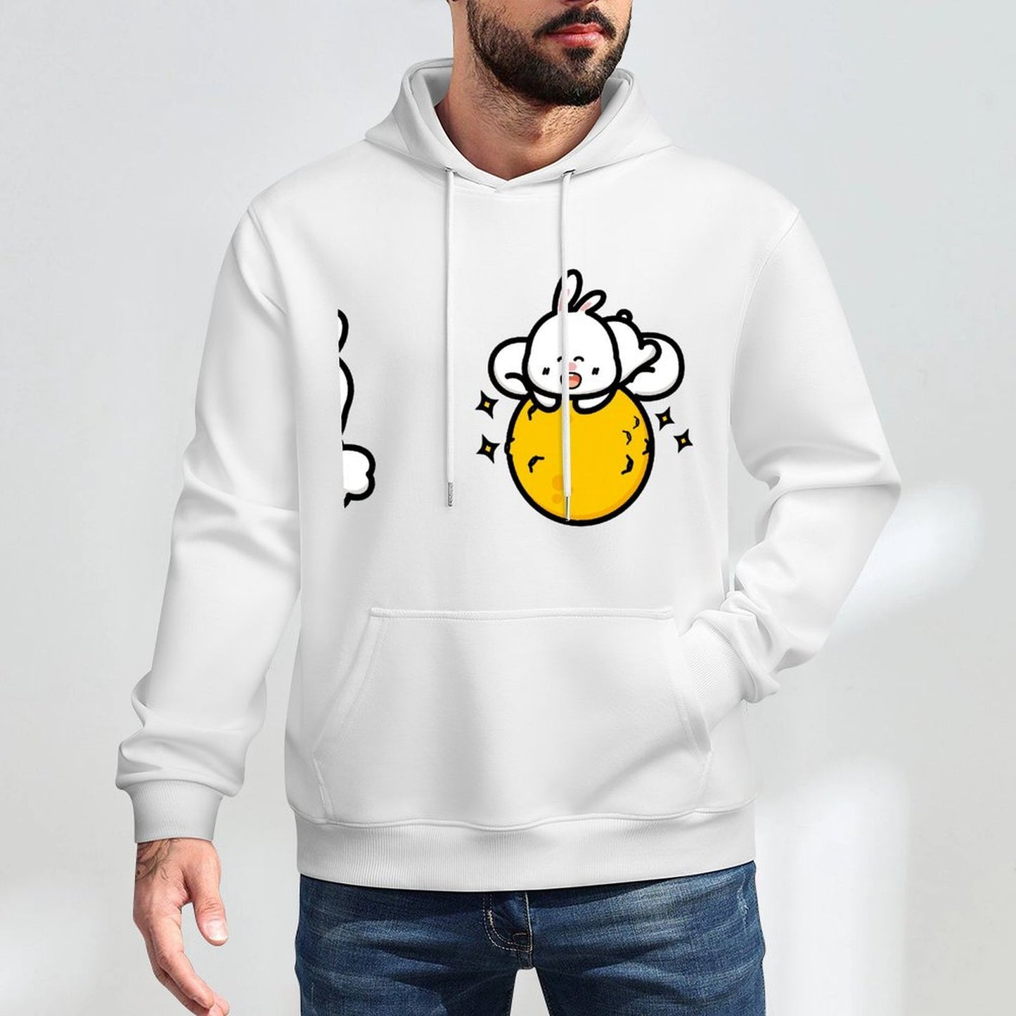 EverydayComfort Solid Front Graphic Hoodies