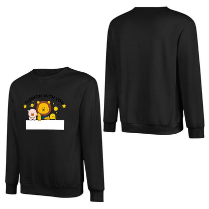 Front Patterned Long Sleeve TopBreathable EasyWear