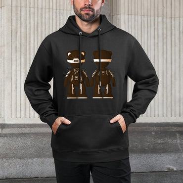IPIB 250g Hooded Pocket Sweatshirt Front GraphicMen's Hooded  Sweatshirt6000093-5