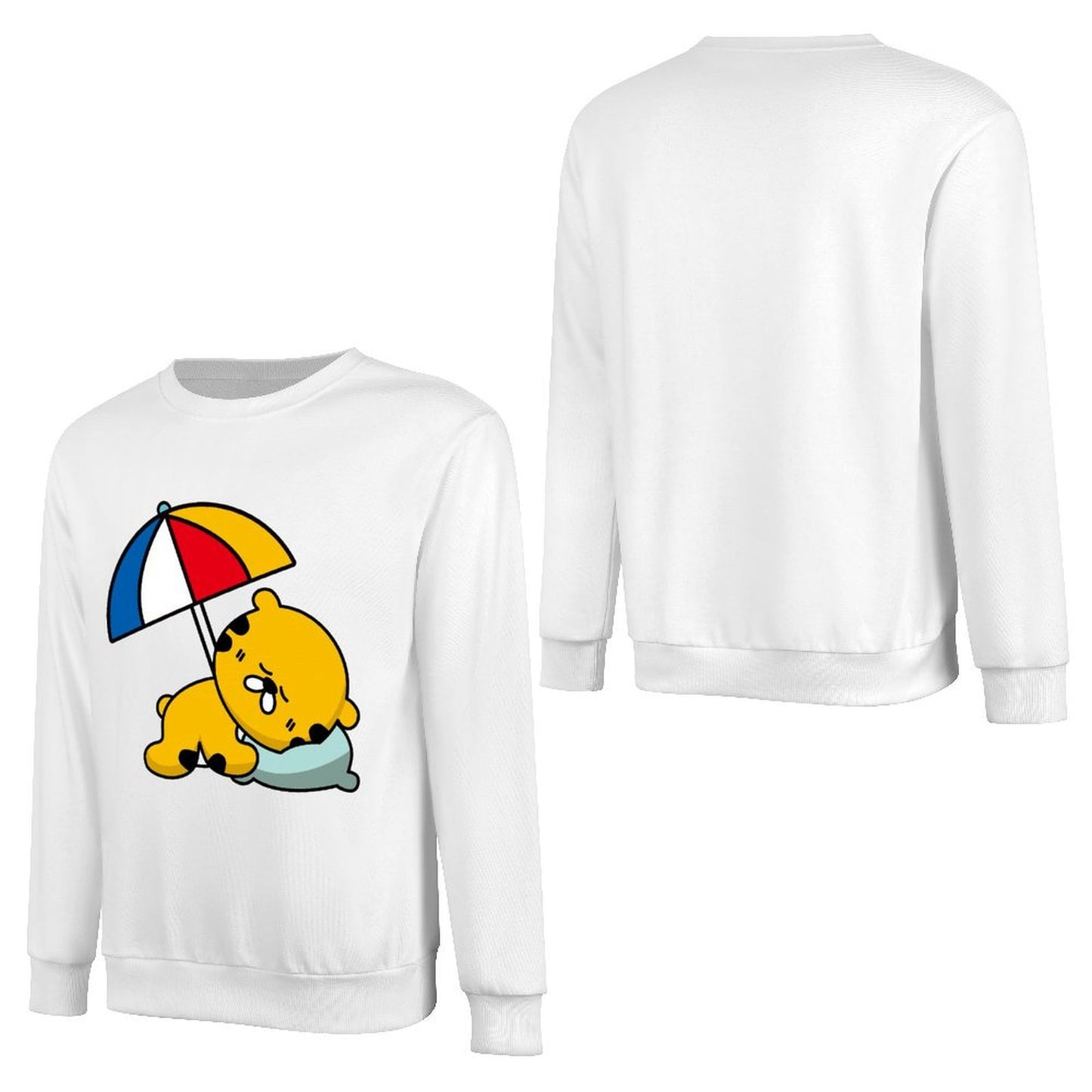 Front Patterned Long Sleeve TopClassicLine Everyday