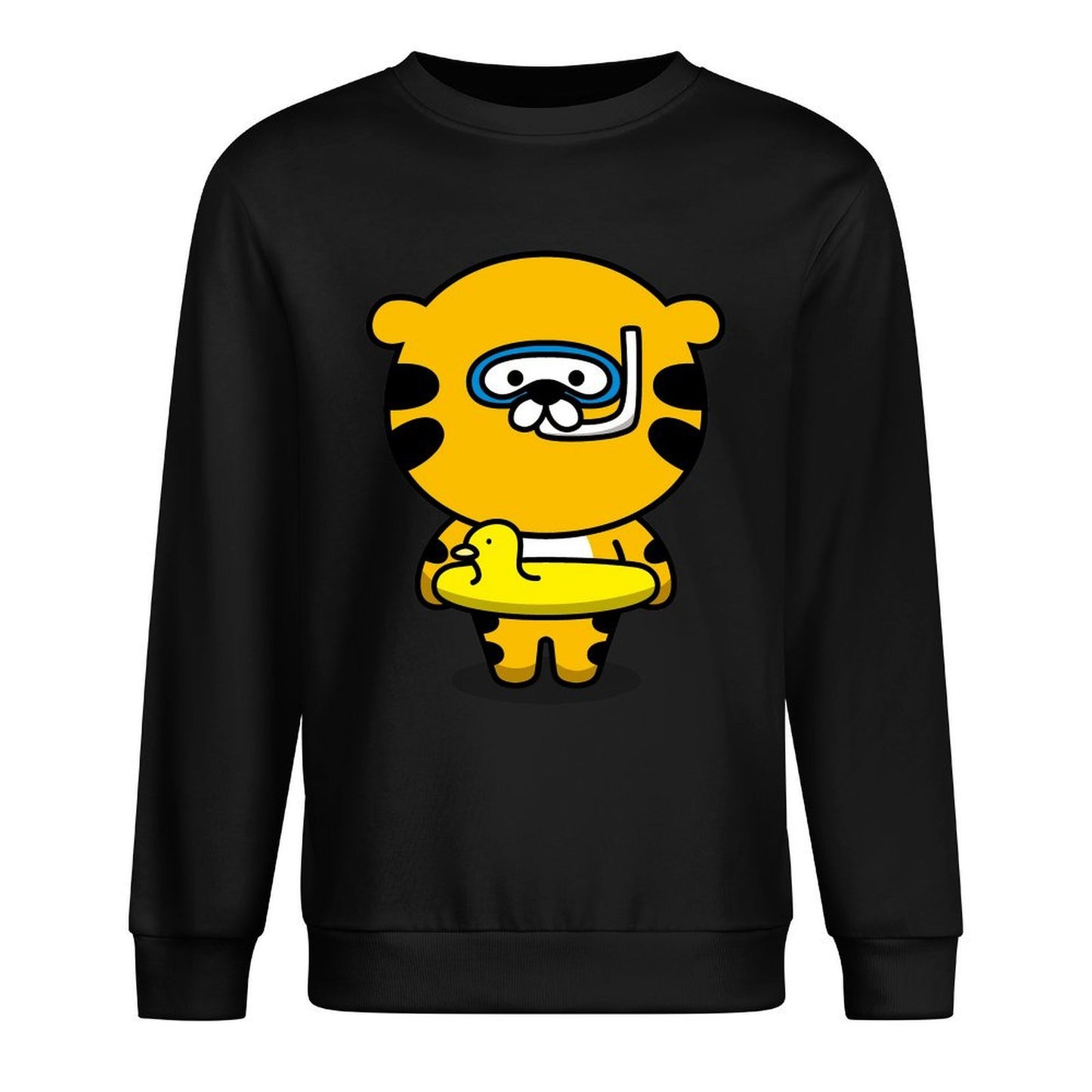 Front Patterned Long Sleeve TopStudio Smooth Feel