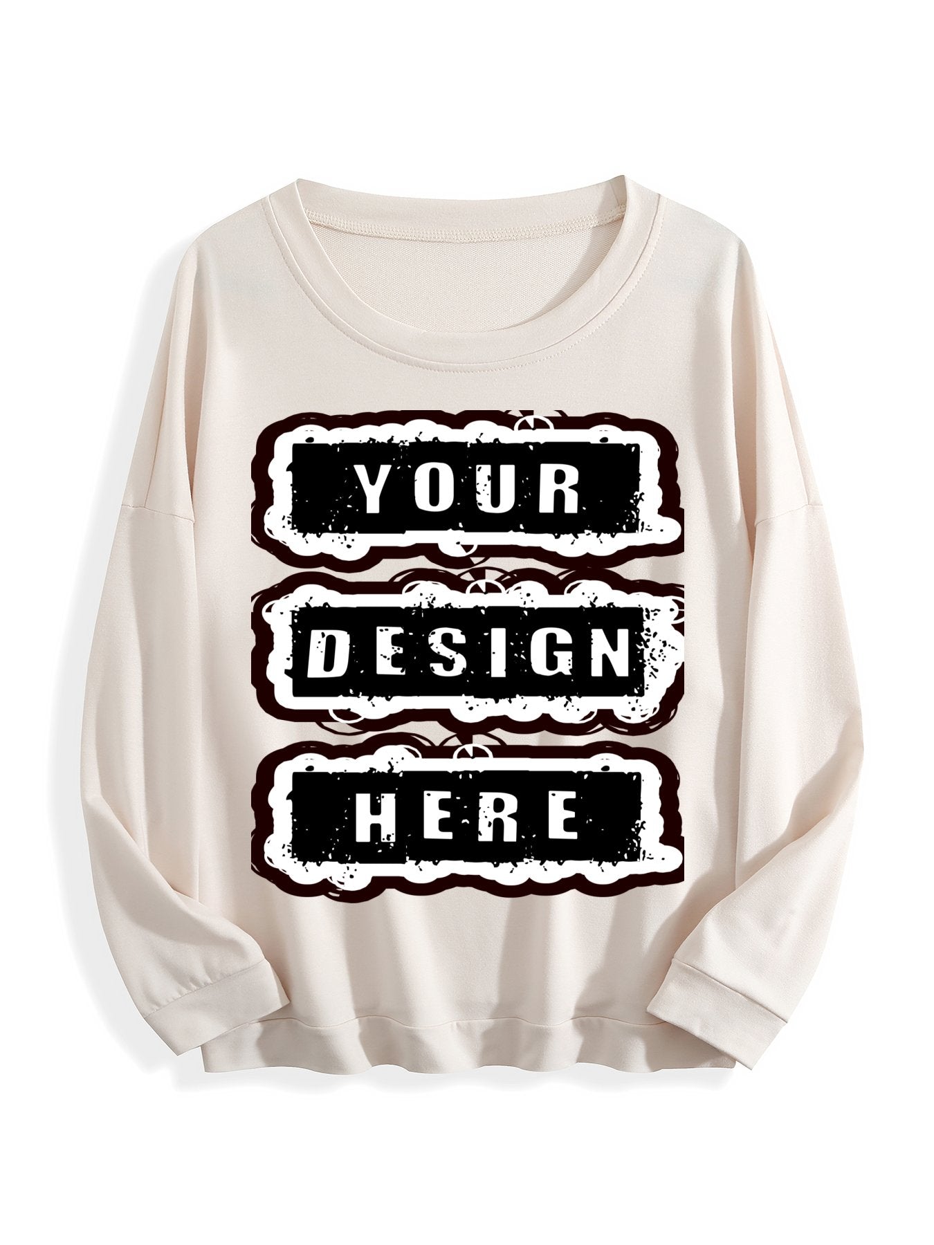 240g Crew Neck Sweatshirt - Medium Apricot