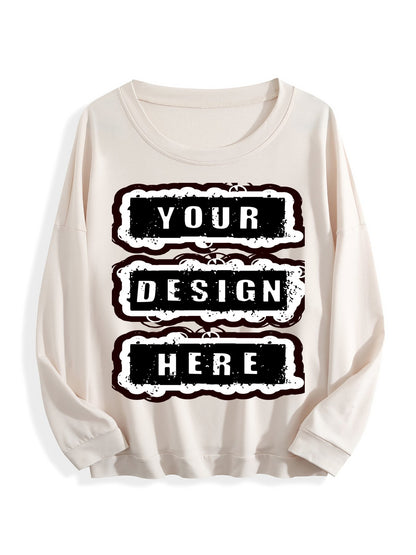 240g Crew Neck Sweatshirt - Medium Apricot