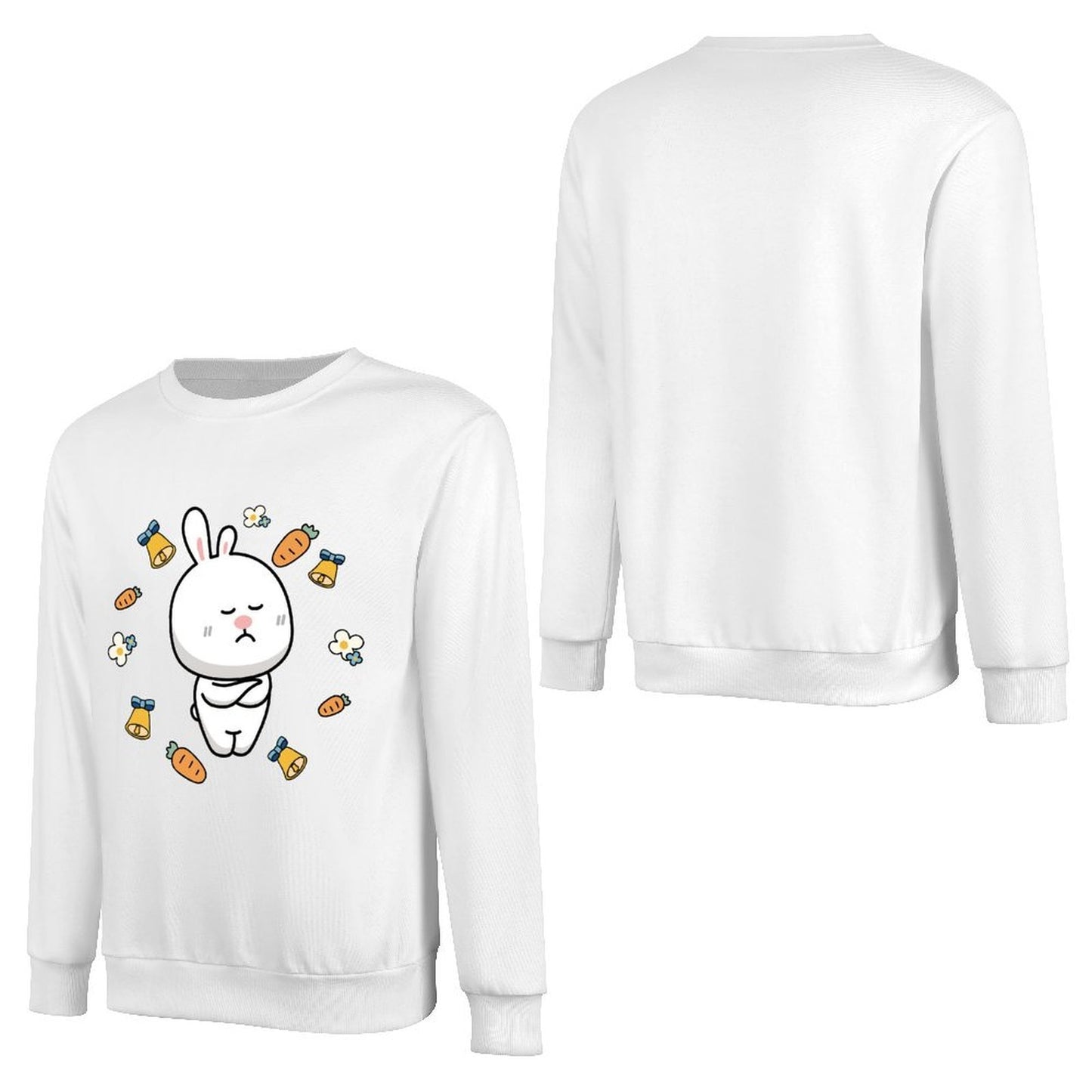 Front Patterned Long Sleeve TopVintage CleanCut