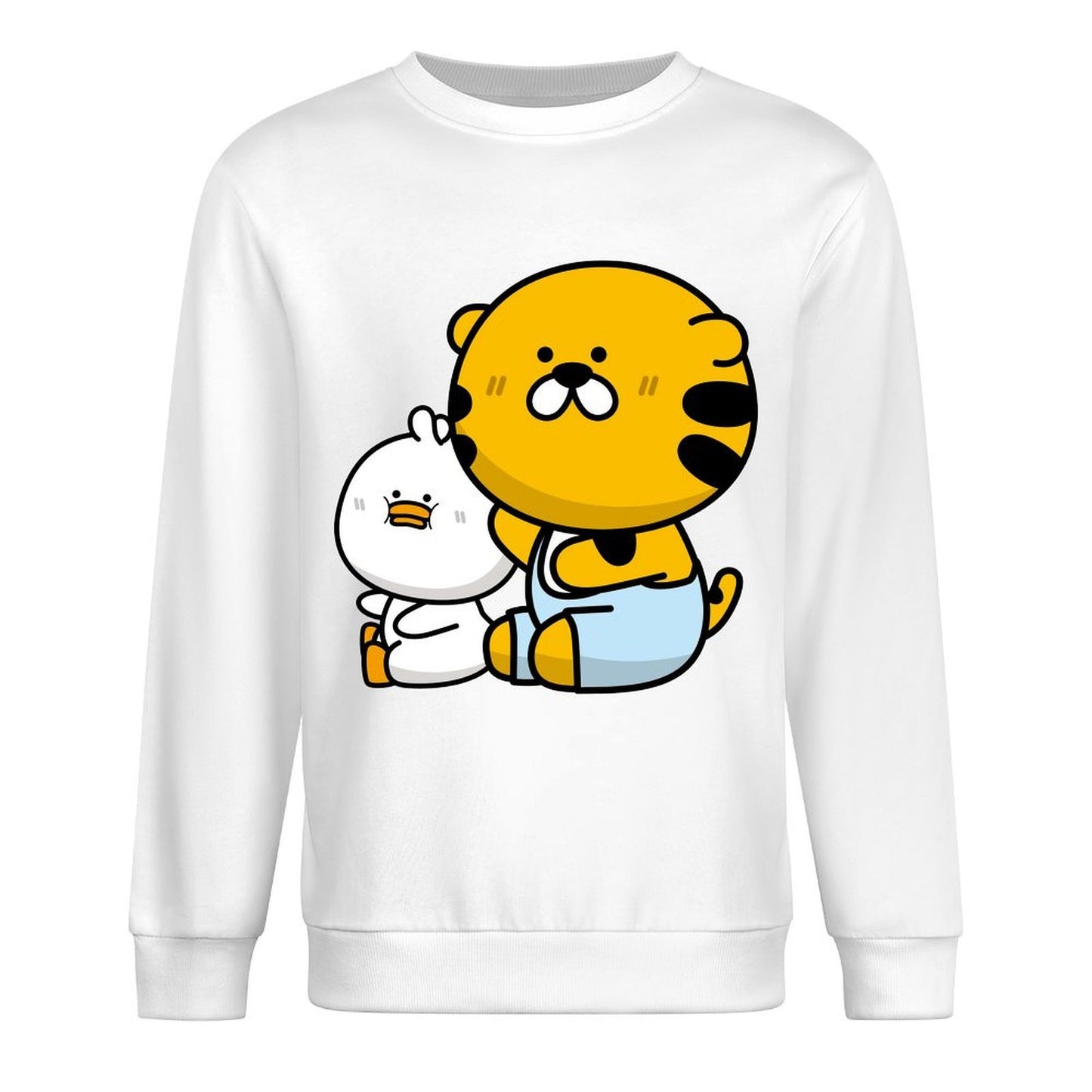 Front Patterned Long Sleeve TopIndoor Vibrant Colors