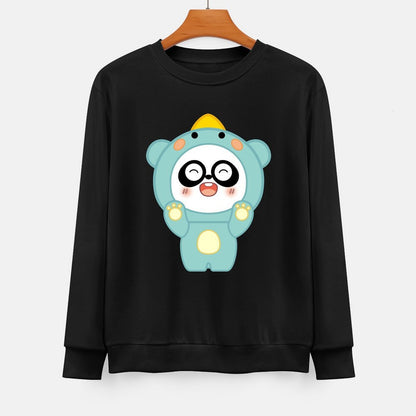  Front Patterned Long Sleeve TopUnisex Signature