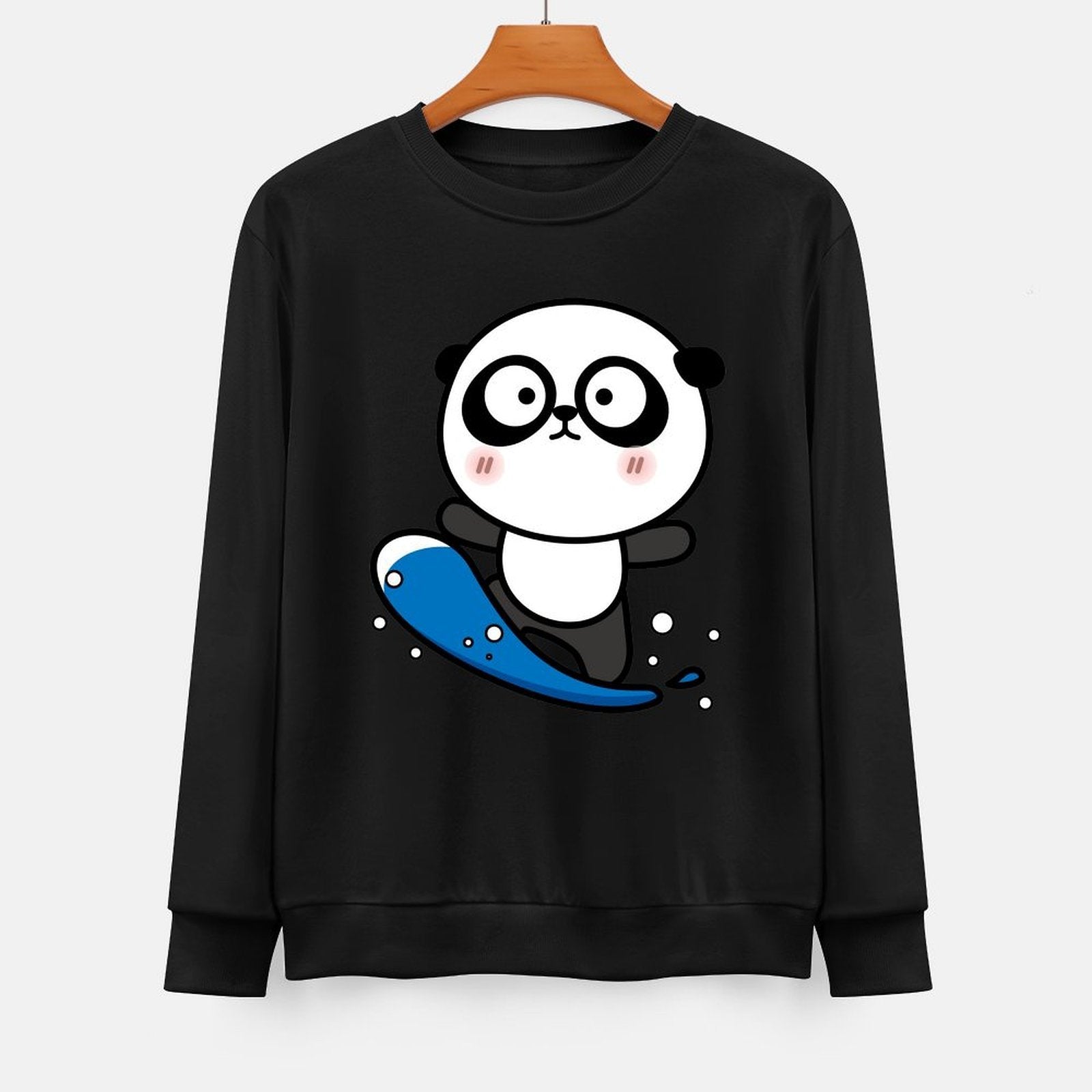  Front Patterned Long Sleeve TopEco-Conscious Relaxed