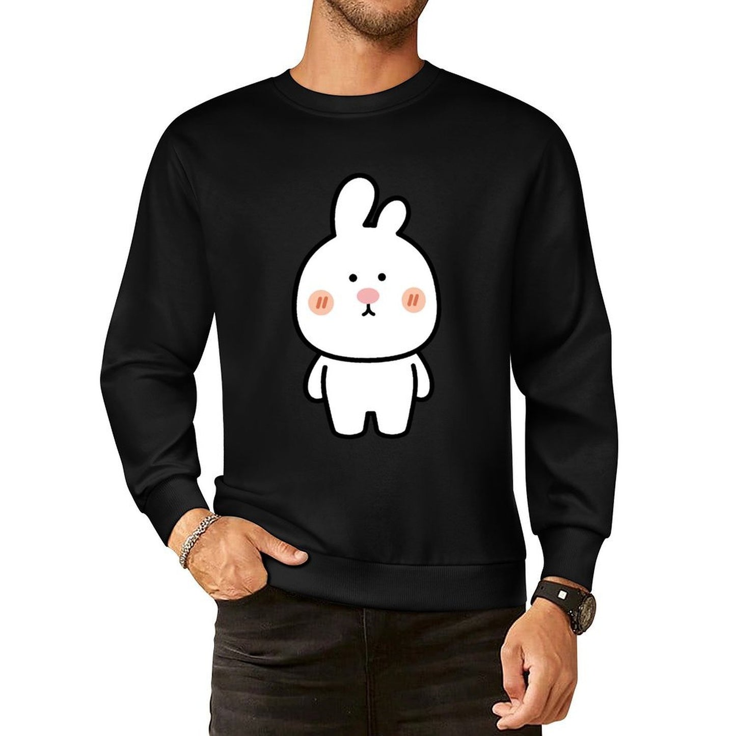 Front Patterned Long Sleeve TopOriginal YearRound