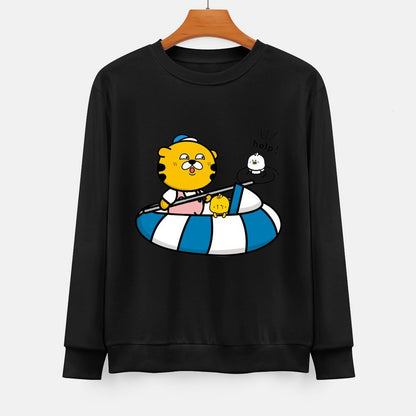 Front Patterned Long Sleeve TopActiveLine Bold