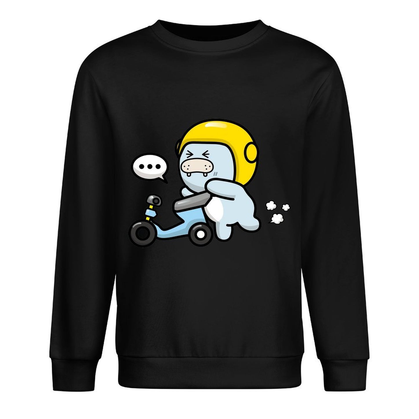 Front Patterned Long Sleeve TopLooseFit Daily