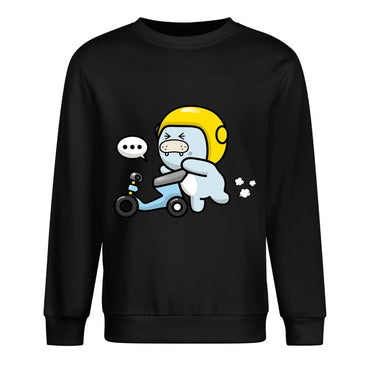 Front Patterned Long Sleeve TopLooseFit Daily