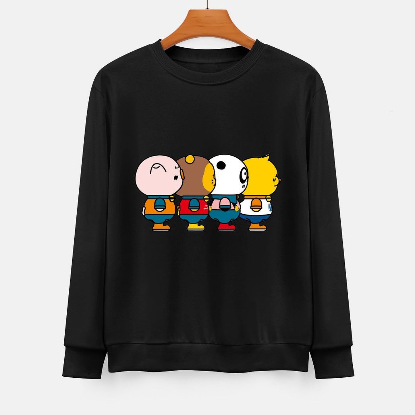 Front Patterned Long Sleeve TopDaily Reliable