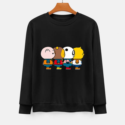 Front Patterned Long Sleeve TopDaily Reliable