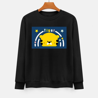  Front Patterned Long Sleeve TopSoftFeel Modern