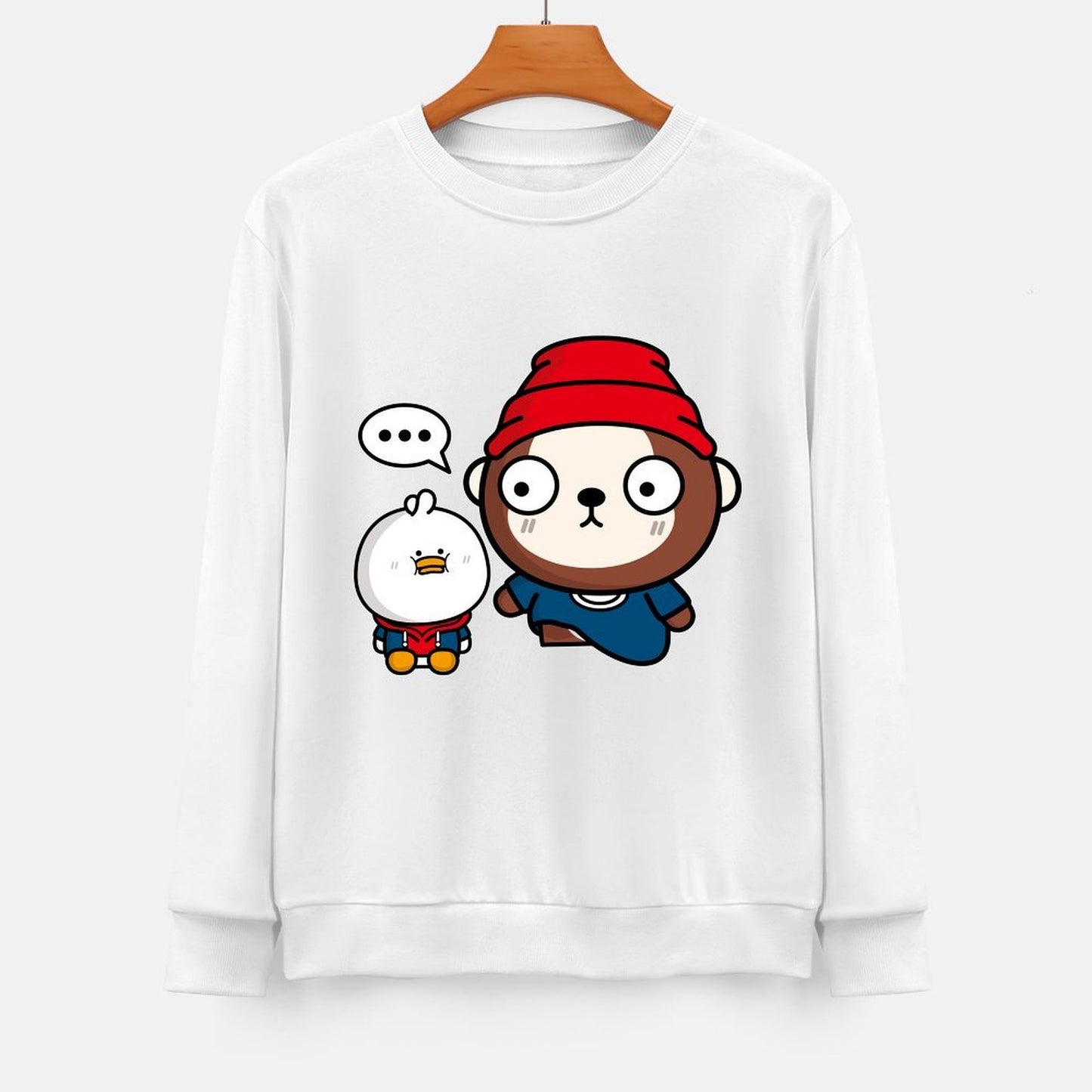 Front Patterned Long Sleeve TopLifestyleLine Minimalist