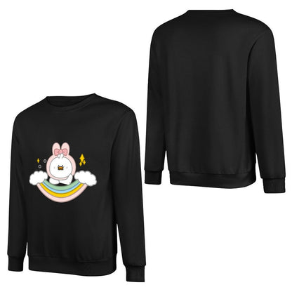 Front Patterned Long Sleeve TopClean Casual