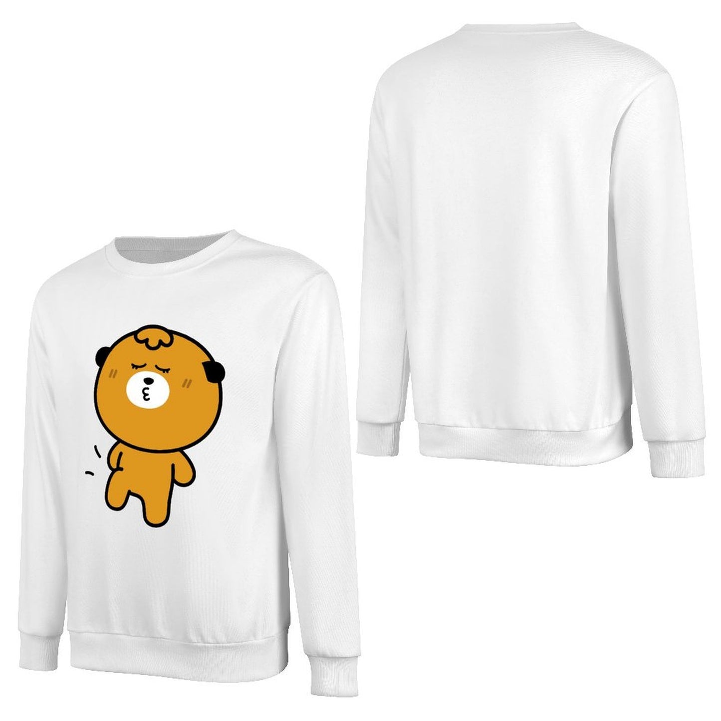 Front Patterned Long Sleeve TopEssentialFit Solid