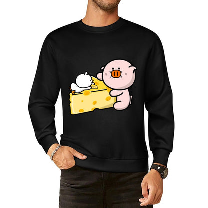 Front Patterned Long Sleeve TopEasyWear Batch-Printed