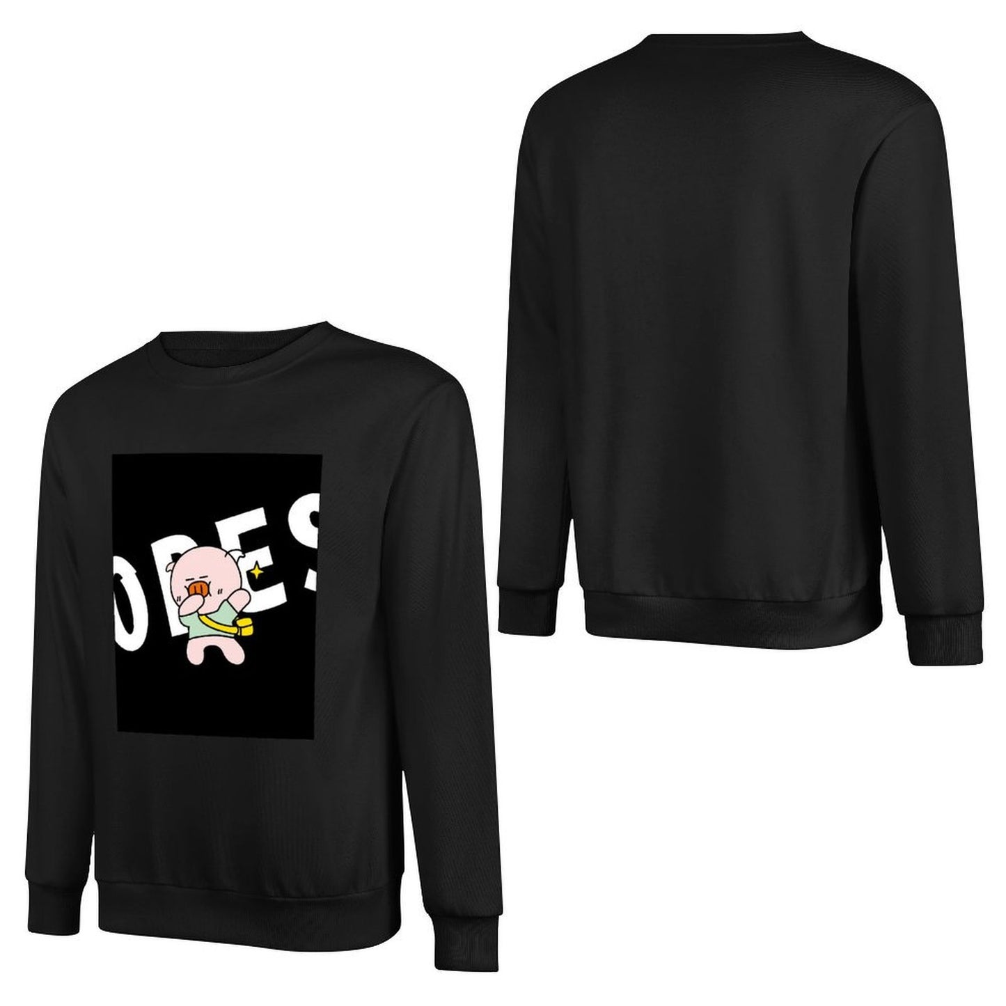 Front Patterned Long Sleeve TopNeat Printing