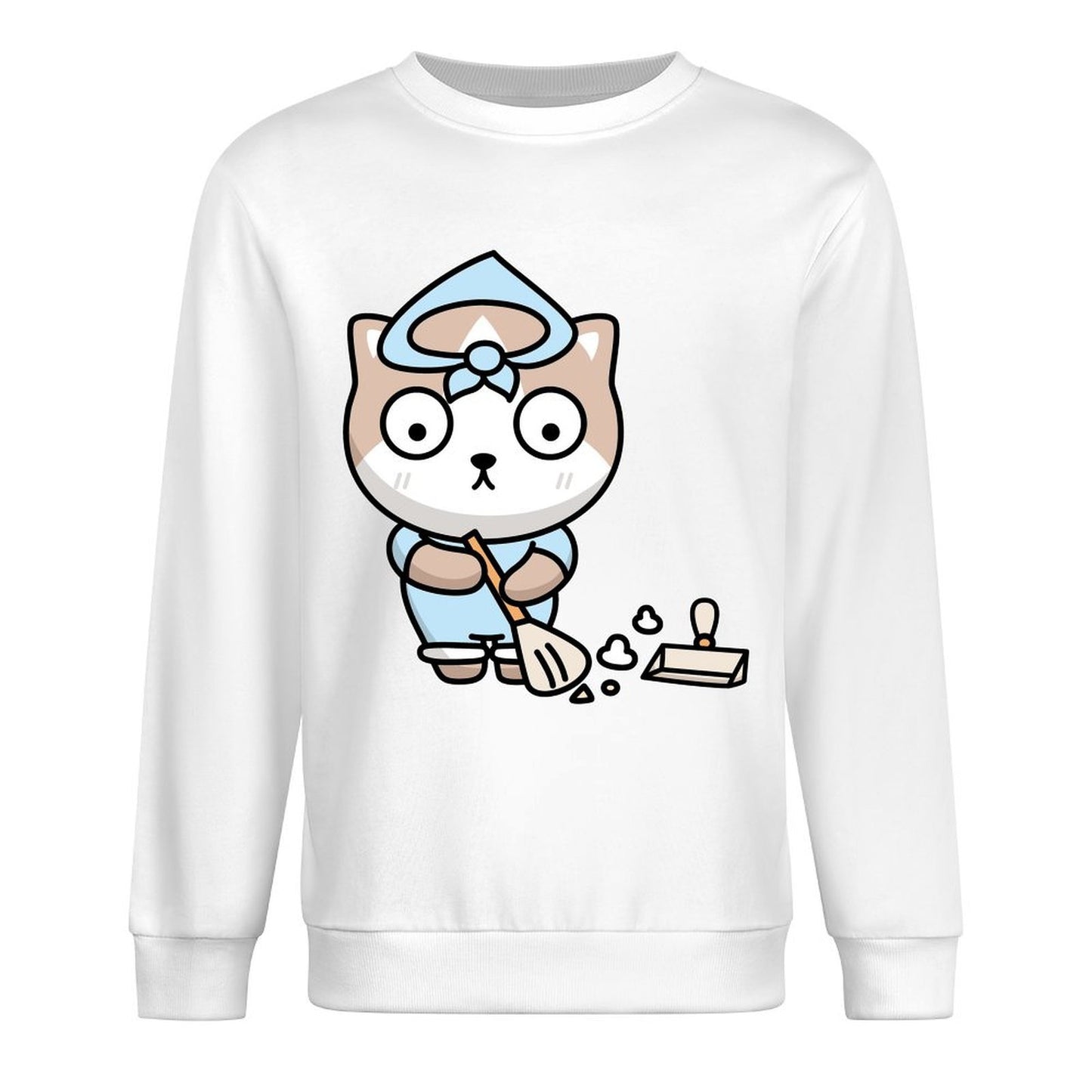 Front Patterned Long Sleeve TopEasy-Care PureStyle