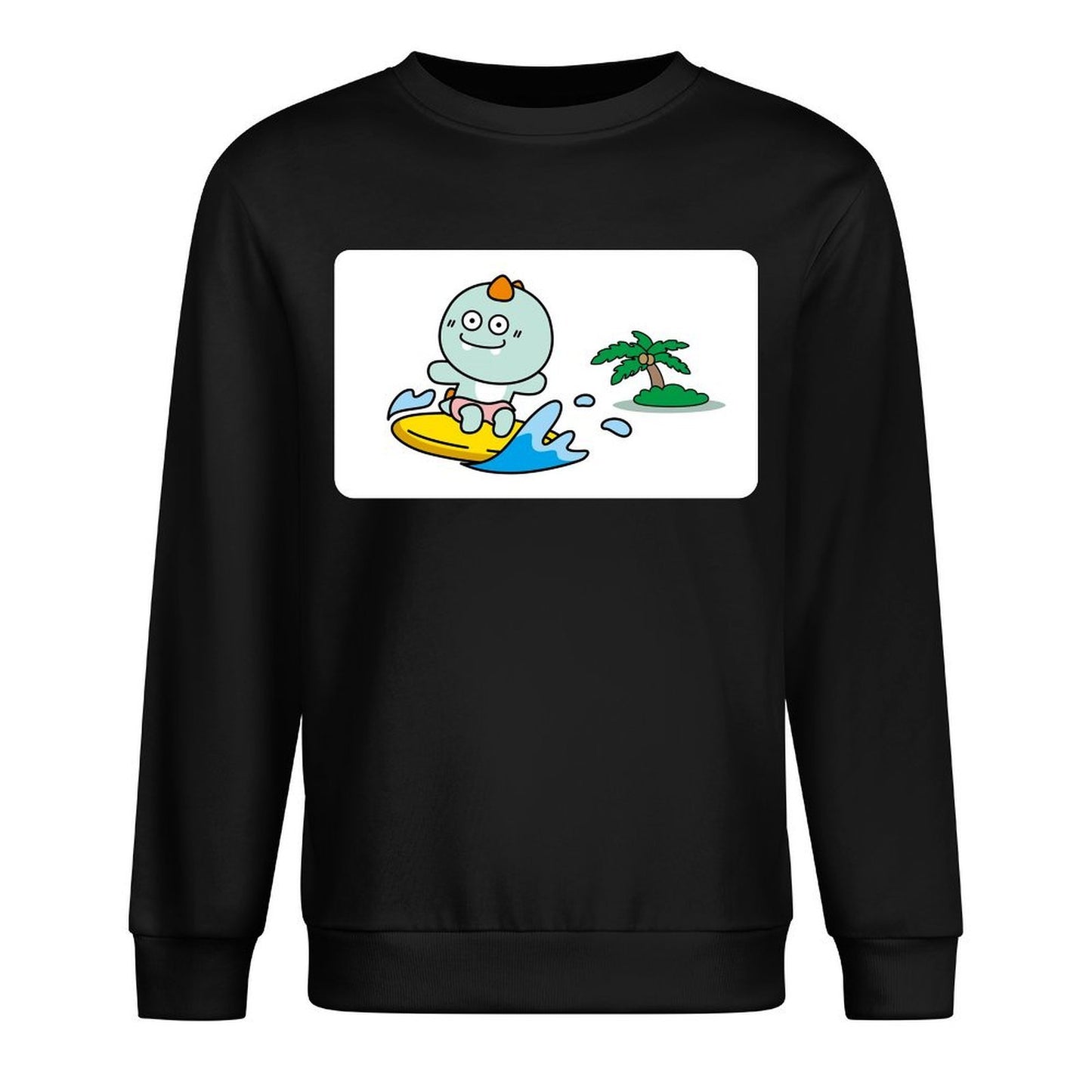 Front Patterned Long Sleeve TopSlim Fit Eco / Sustainable