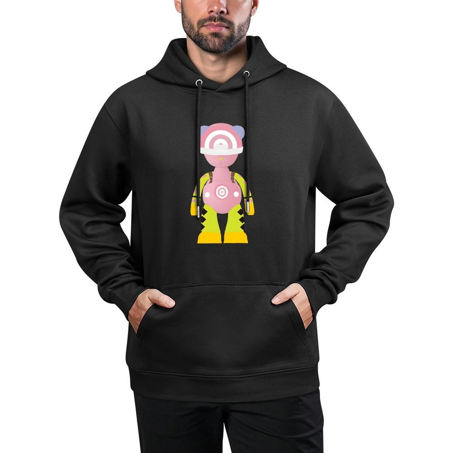 IPIB 250g Hooded Pocket Sweatshirt Front GraphicMen's Hooded  Sweatshirt6000134-6