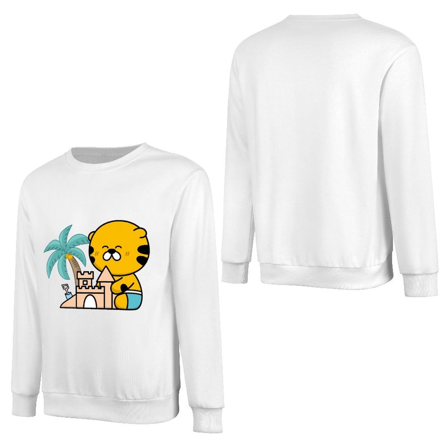 Front Patterned Long Sleeve TopRefined Clean Edges