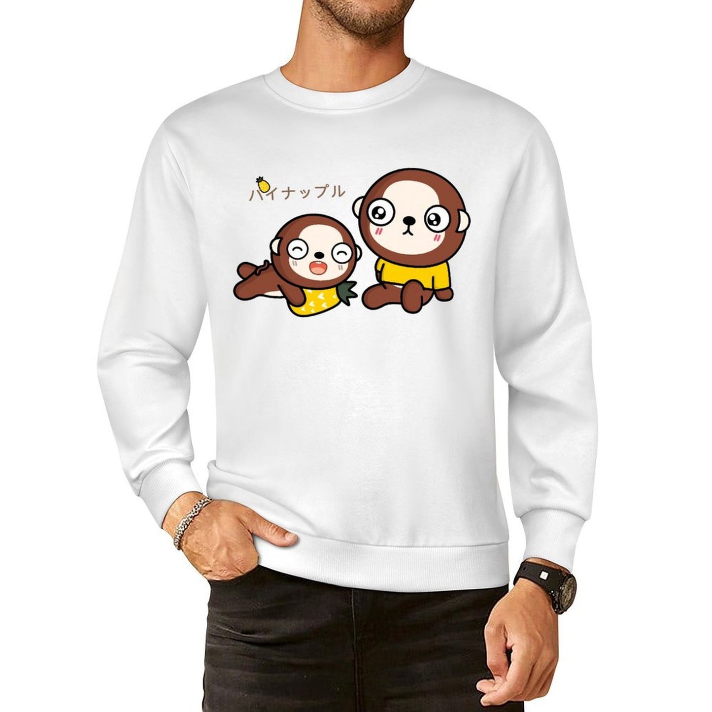 Front Patterned Long Sleeve TopComfortLine SmoothWear