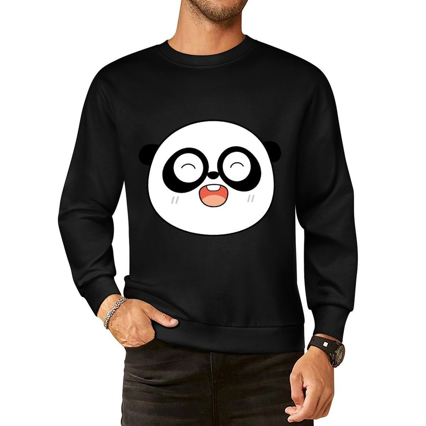 Front Patterned Long Sleeve TopStreet SoftLine