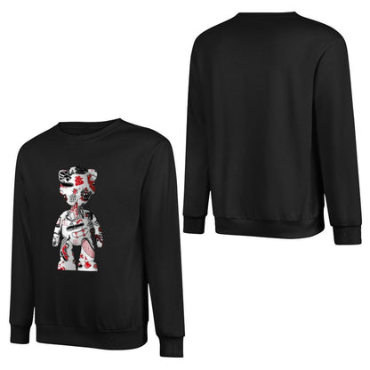 Long Sleeve With Front PatternCrew Neck Plain