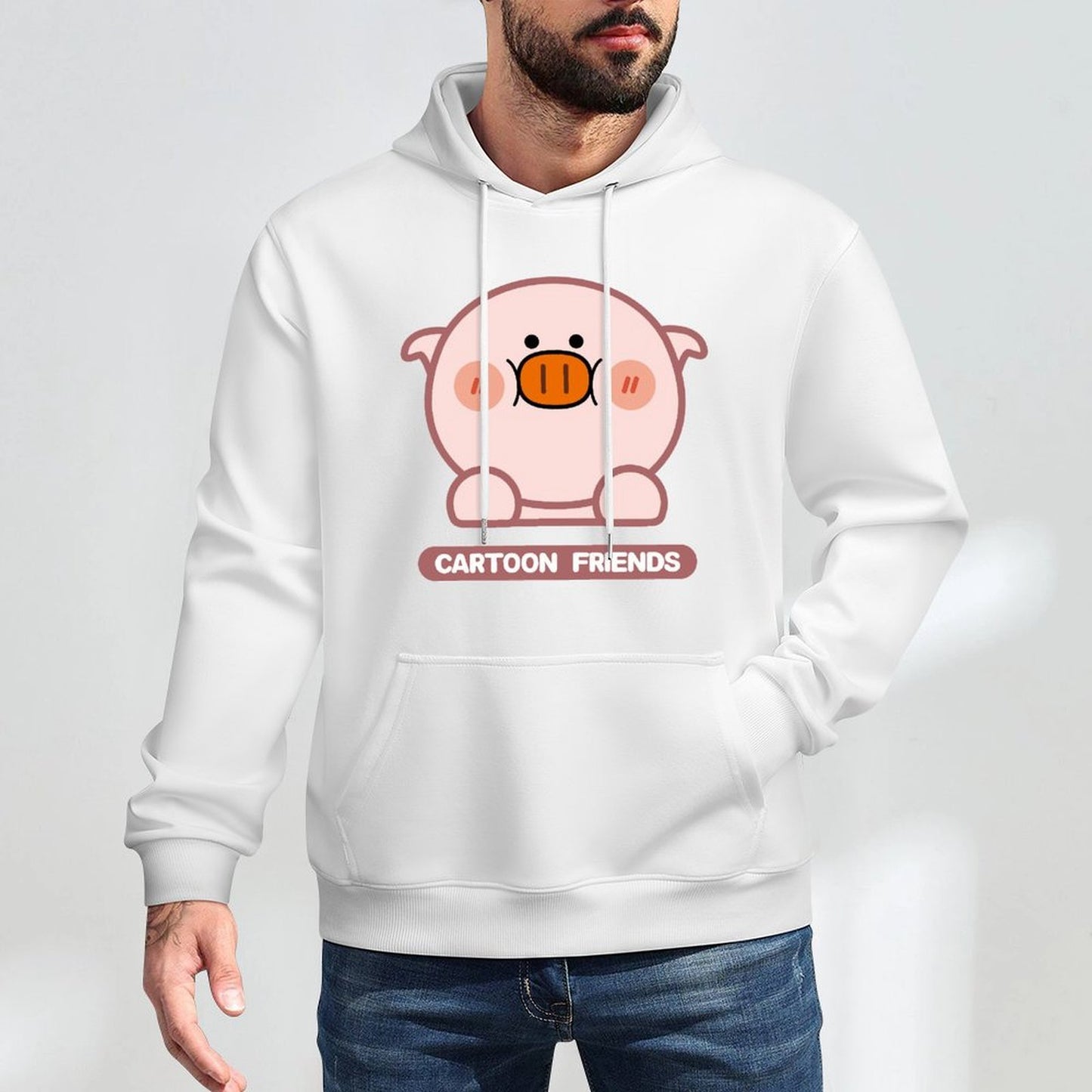 Front Graphic HoodiesFade-Resistant Classic Fit