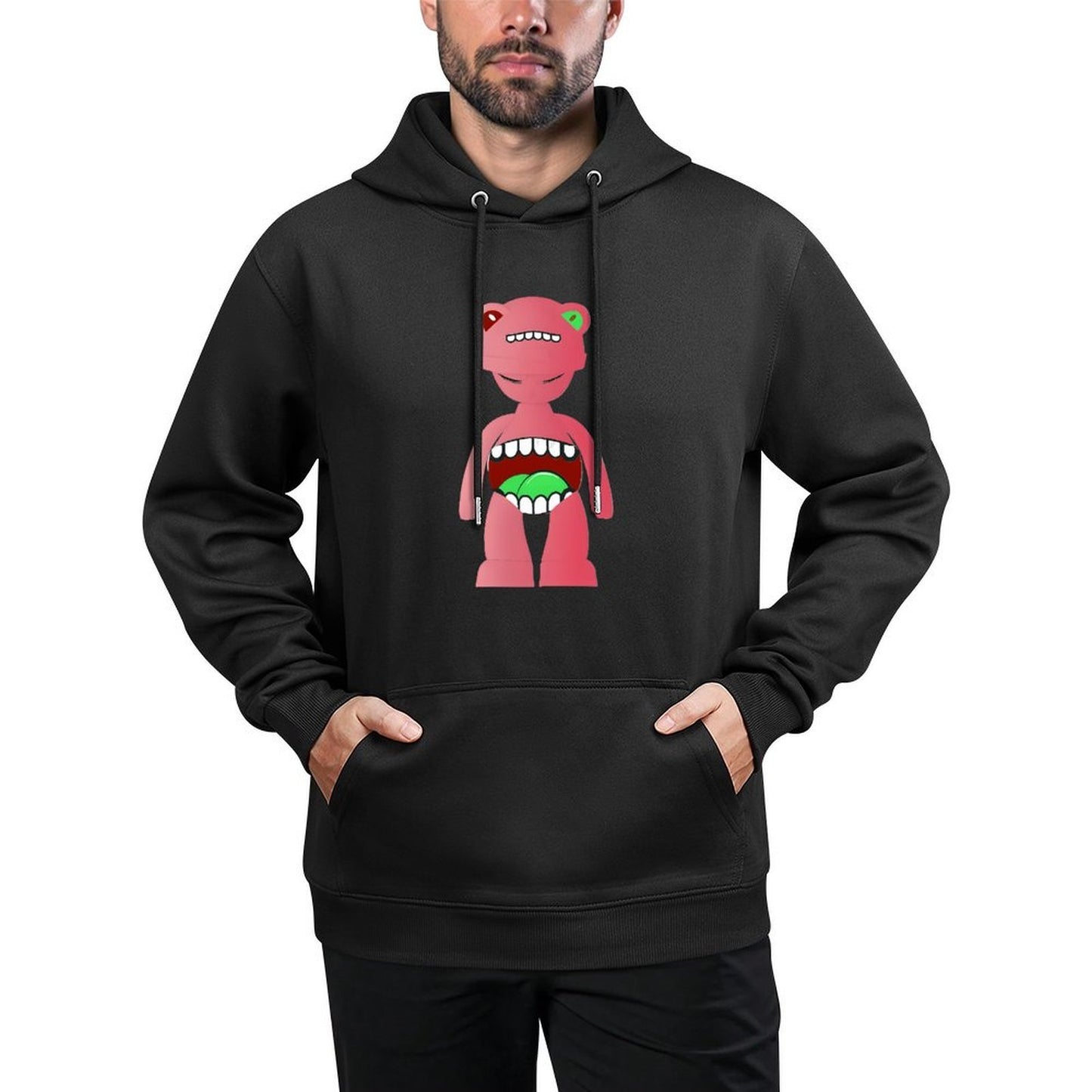IPIB 250g Hooded Pocket Sweatshirt Front GraphicMen's Hooded  Sweatshirt6000141-1