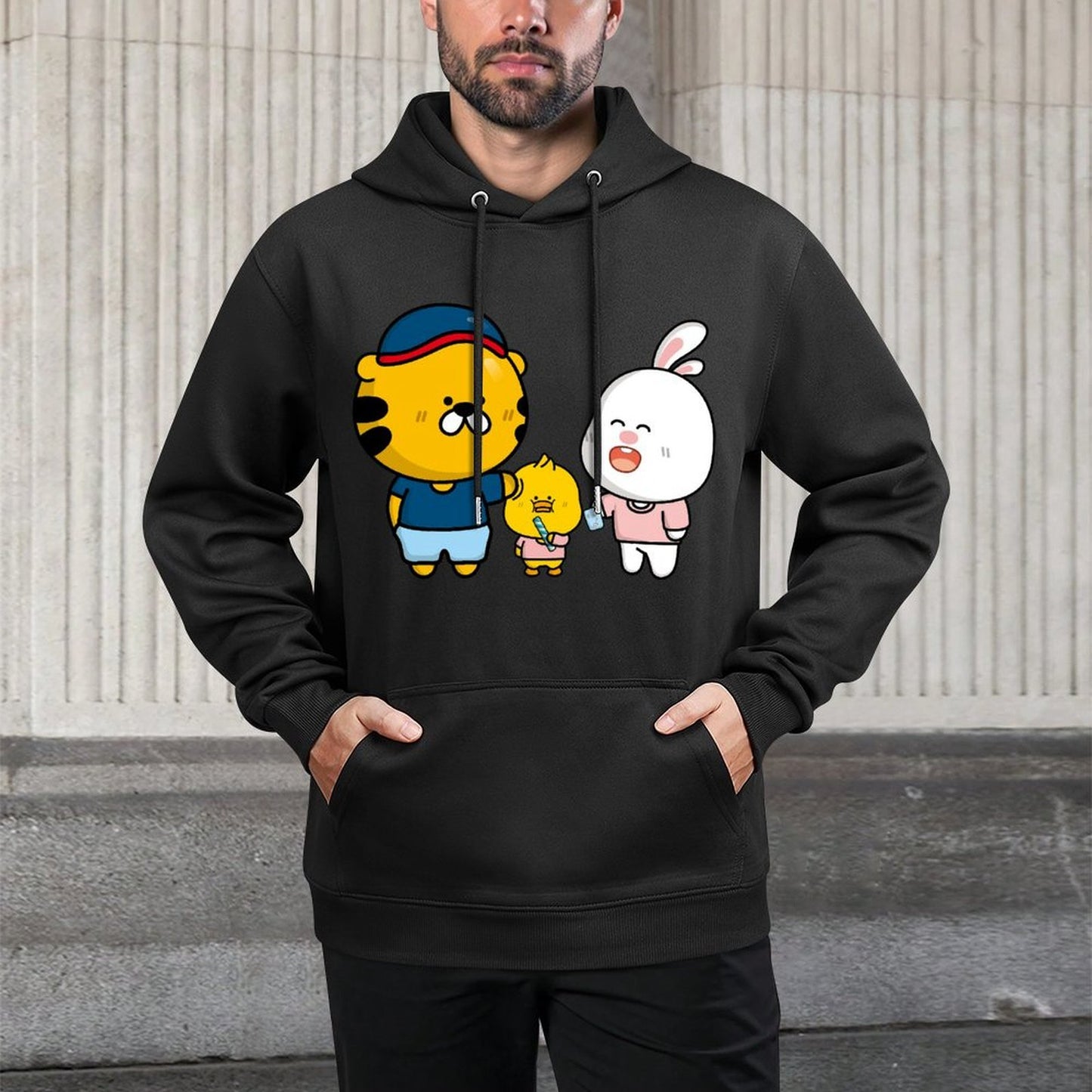 IPBR 250g Hooded Pocket Sweatshirt Front GraphicMen's Hooded  Sweatshirt4001158