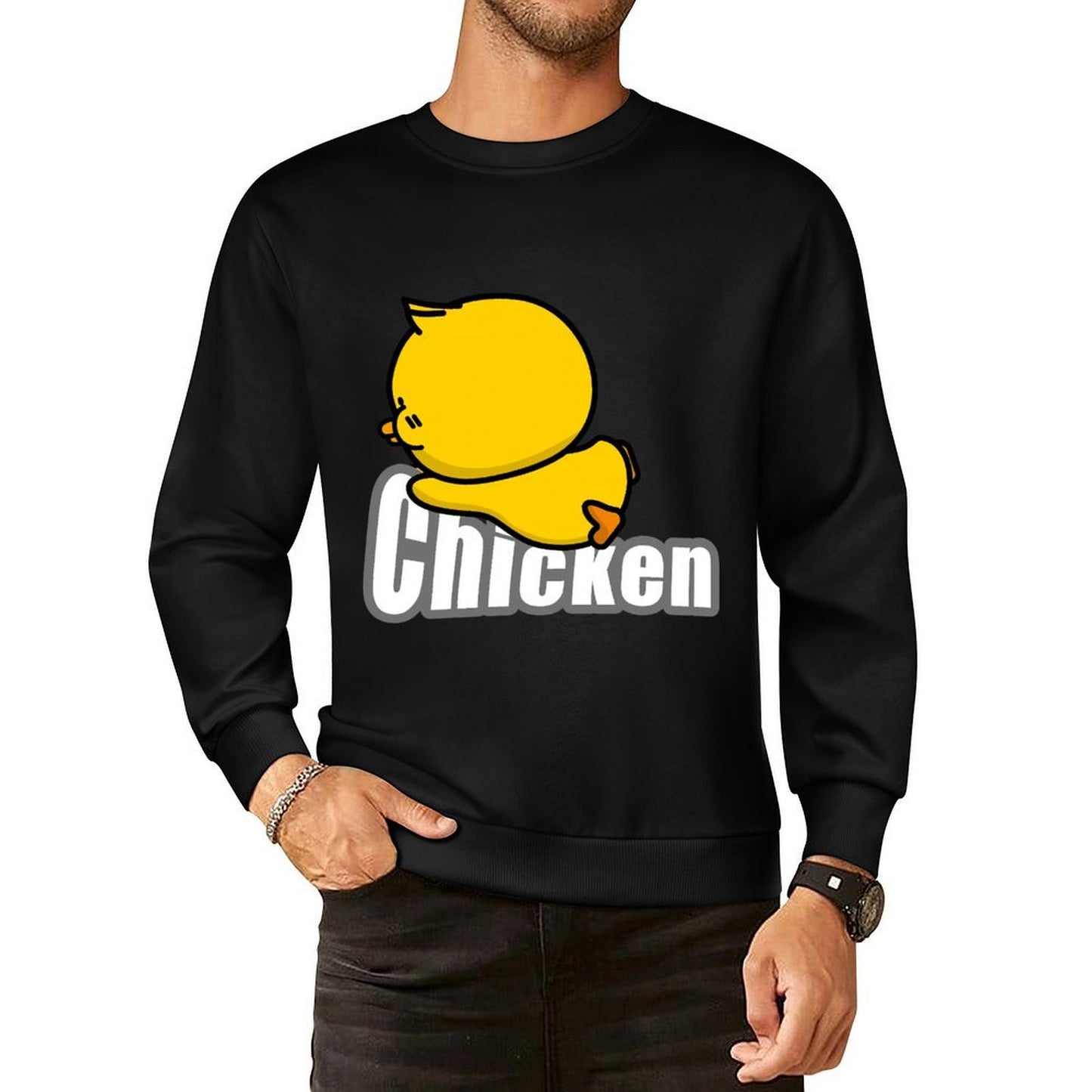 Front Patterned Long Sleeve TopAllDay On-Demand